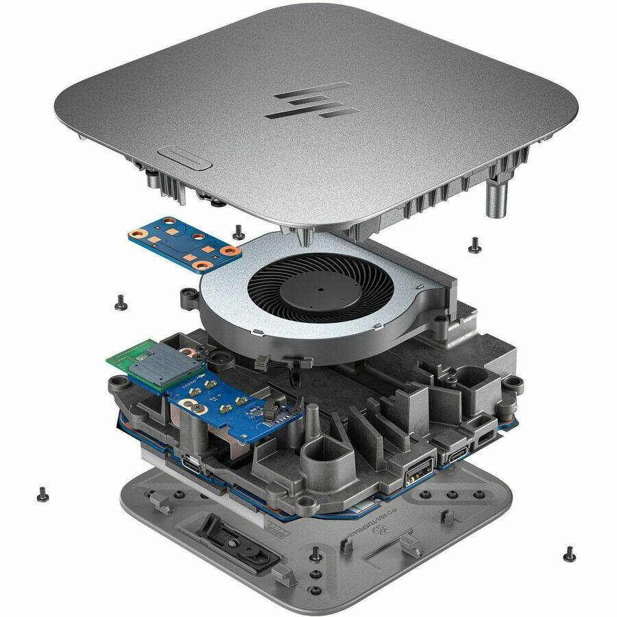 Alt View 4. HP - HP Thunderbolt 4 Ultra 180W TAA G6 Dock (9X4A1AA) - for Notebook - Charging Capability - 230 W - Thunderbolt 4 - 4 - Black.