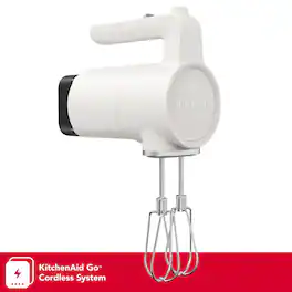 KitchenAid Go® Cordless Hand Mixer - battery included, KHMR762 - Porcelain White