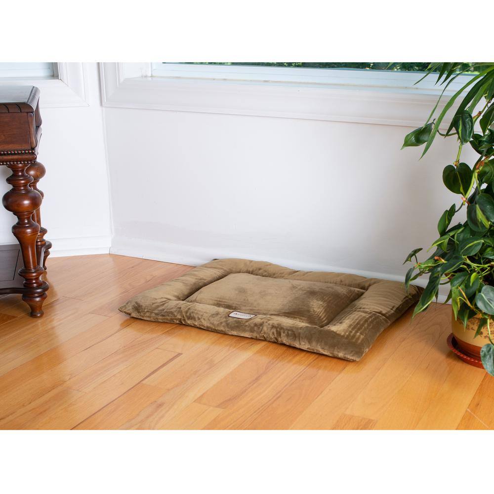 Back. Armarkat - Large Pet Bed Mat With Poly Fill Cushion In Sage Green - Green.