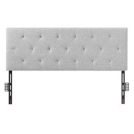 VEVOR - Headboard, Full Size Headboard with Adjustable Height, Comfortable Diamond Tufted for Full Size Bed - light gray