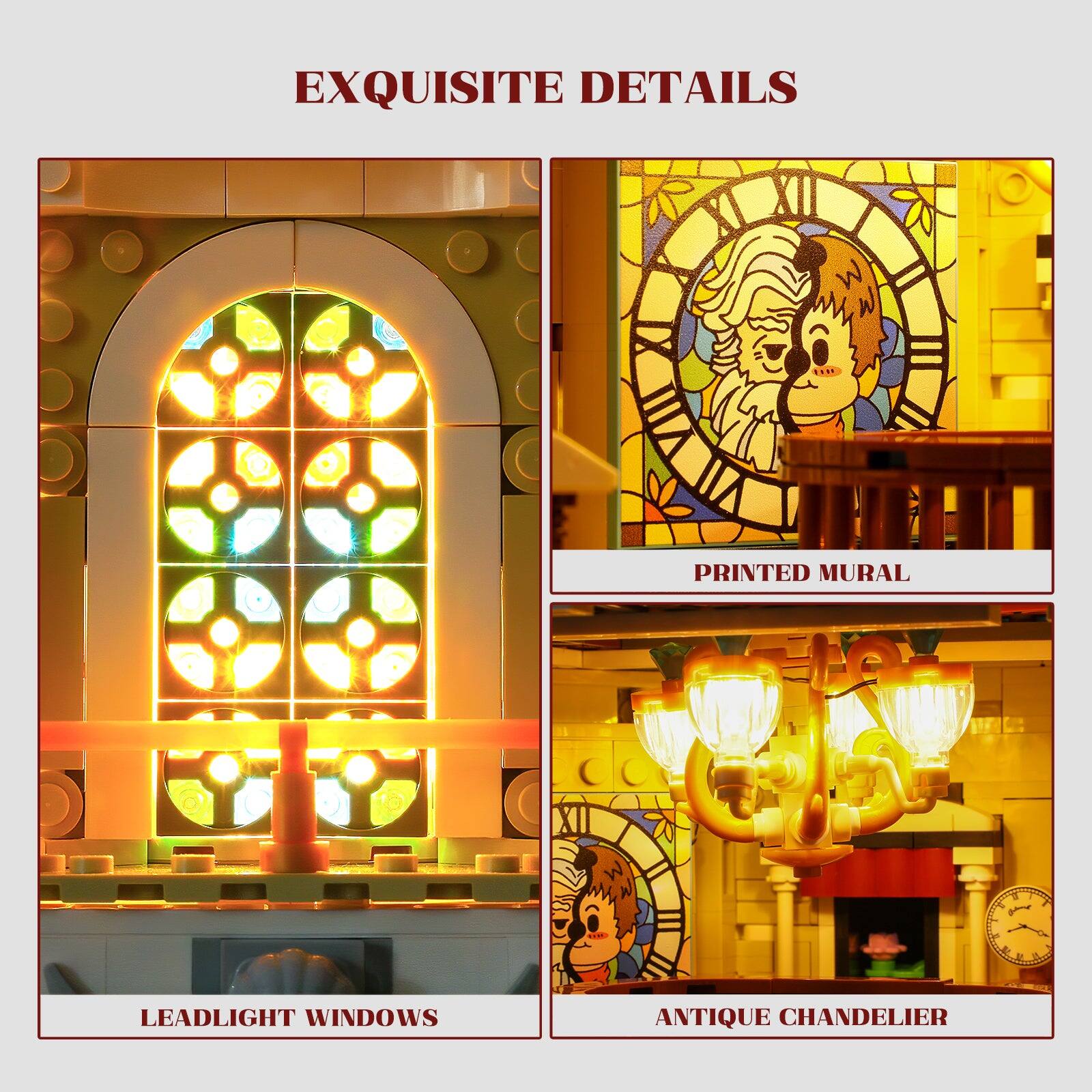 EXQUISITE DETAILS

1. LEADLIGHT WINDOWS
2. PRINTED MURAL
3. ANTIQUE CHANDELIER
