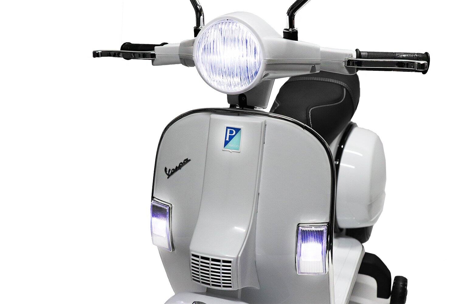 Back. Best Ride On Cars - Vespa scooter 12V - White.