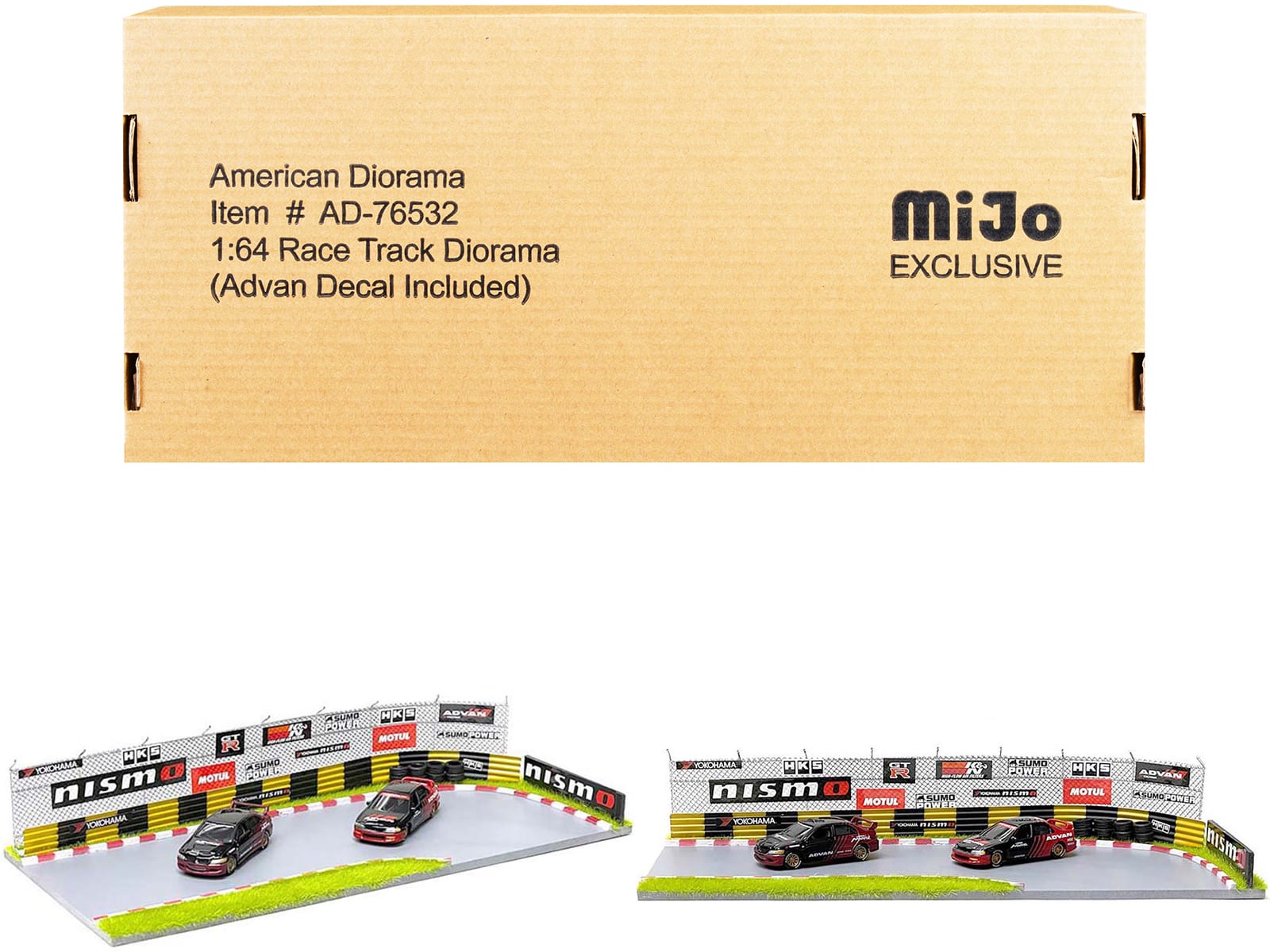 """Race Track Advan"" Diorama with Decals for 1/64 Scale Models by American Diorama" price history on PriceWatchPro