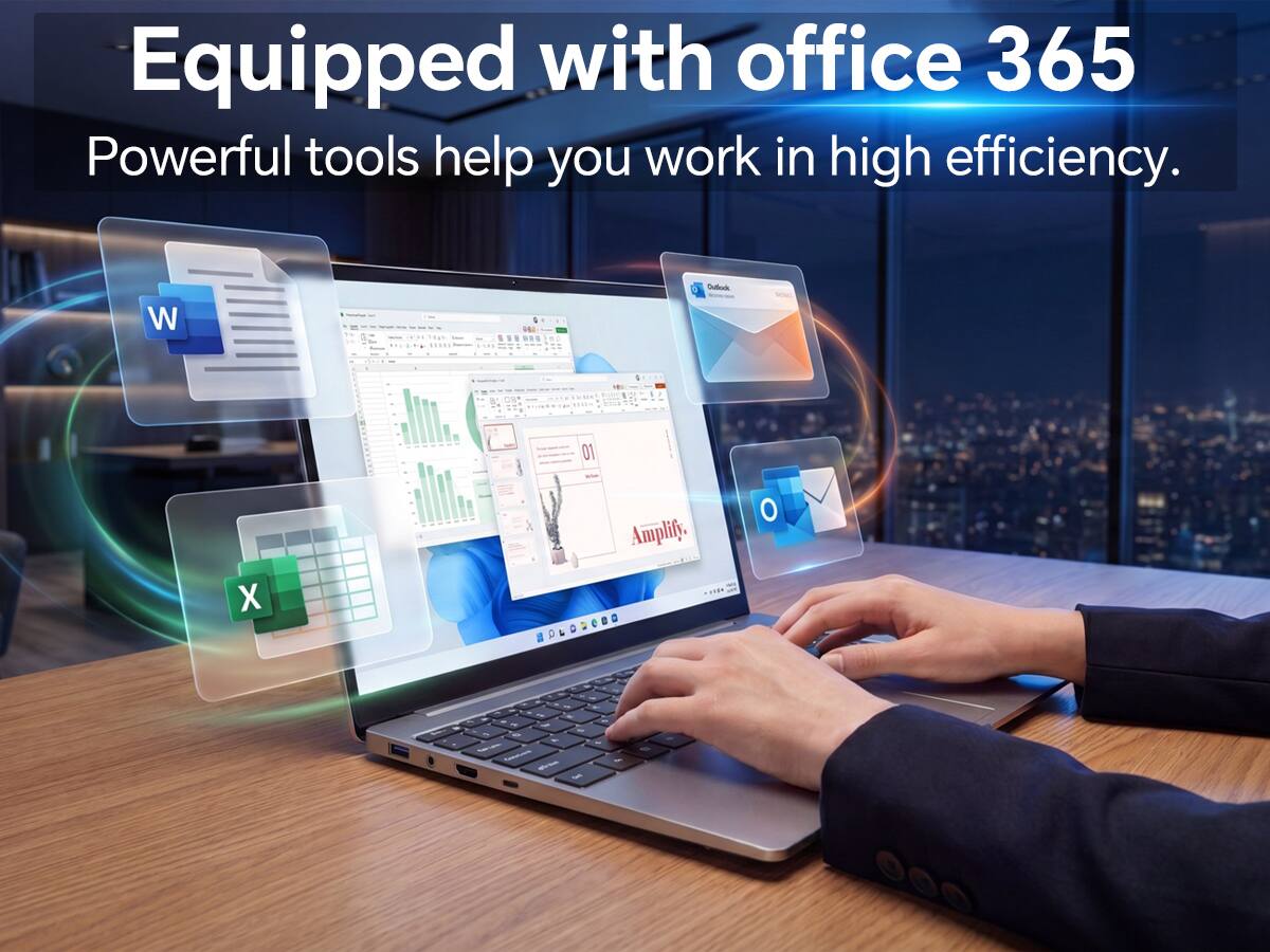 Equipped with office 365. Powerful tools help you work in high efficiency.