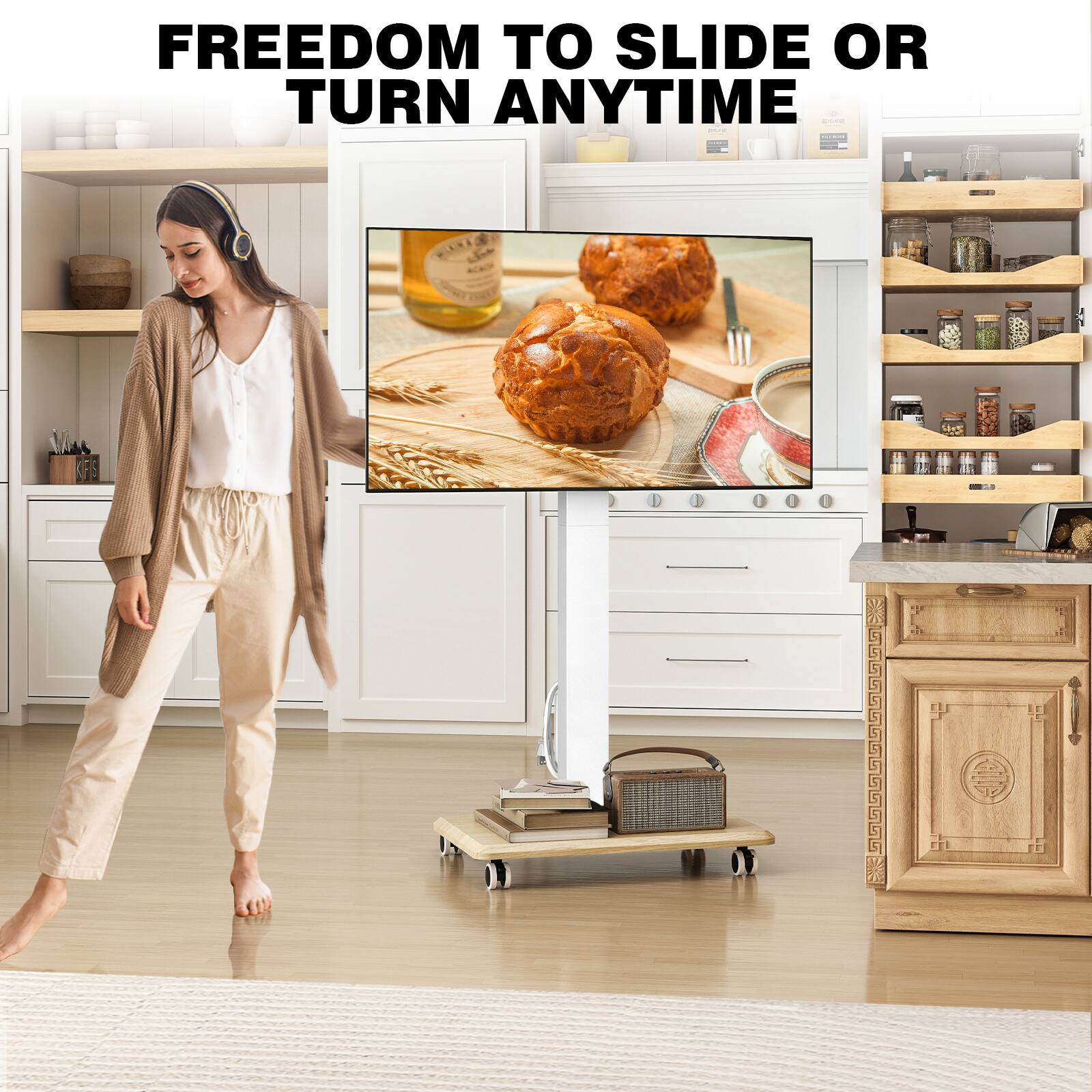 FREEDOM TO SLIDE OR TURN ANYTIME