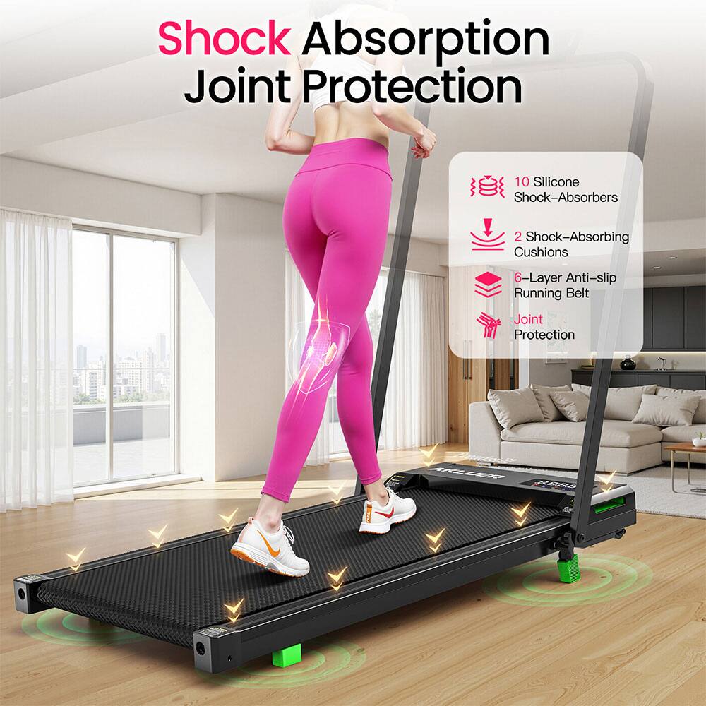 Shock Absorption Joint Protection

- 10 Silicone Shock-Absorbers
- 2 Shock-Absorbing Cushions
- 6-Layer Anti-slip Running Belt
- Joint Protection