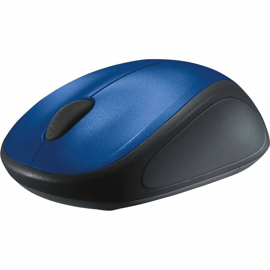Alt View 2. Logitech - Logitech M317 Wireless Mouse - Optical - Wireless - Radio Frequency - 2.40 GHz - Blue, Black - USB - 1000 dpi - Scroll W - Blue,Black.