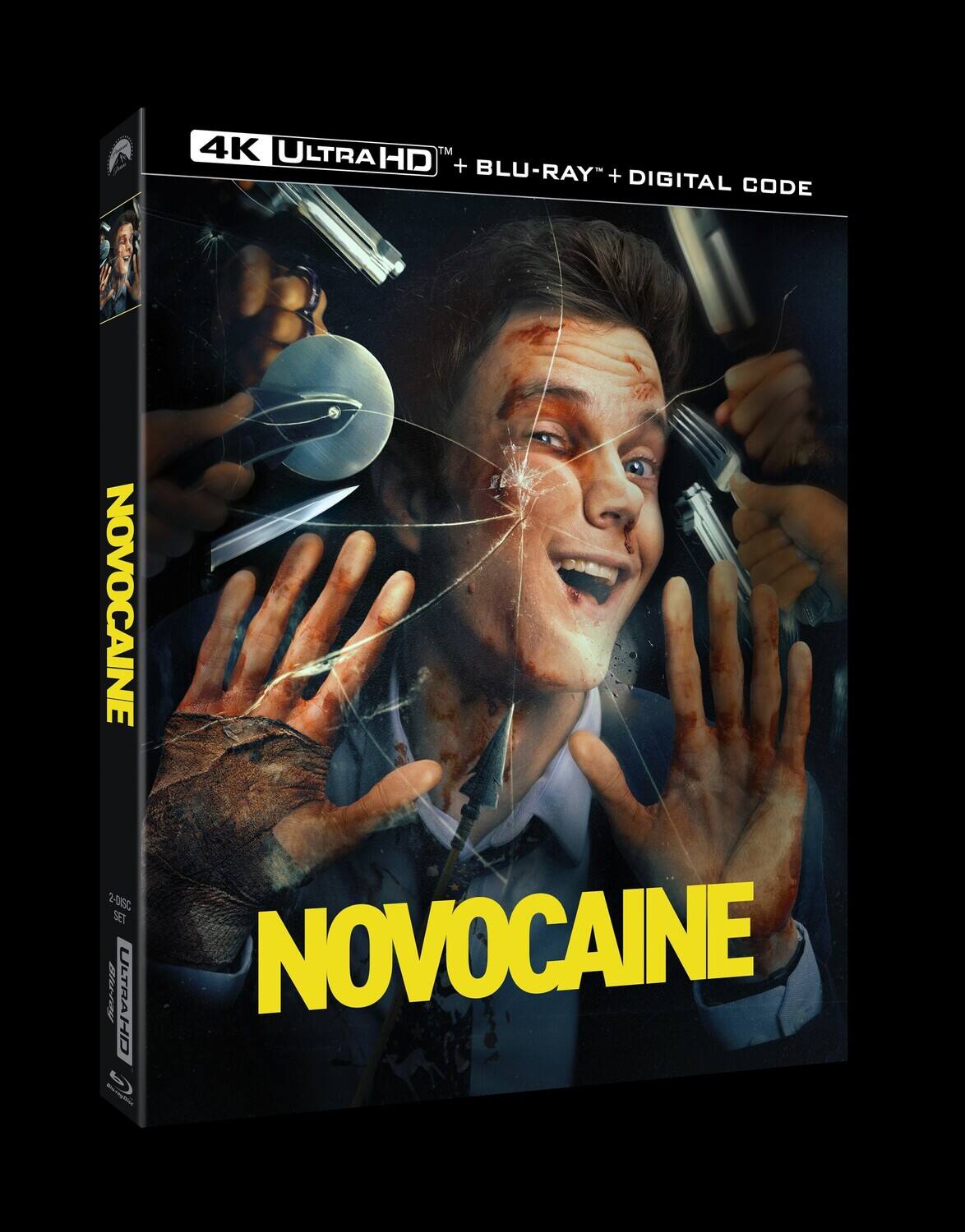 Alt View 1. Novocaine (Steelbook)   - 4K Blu-Ray.