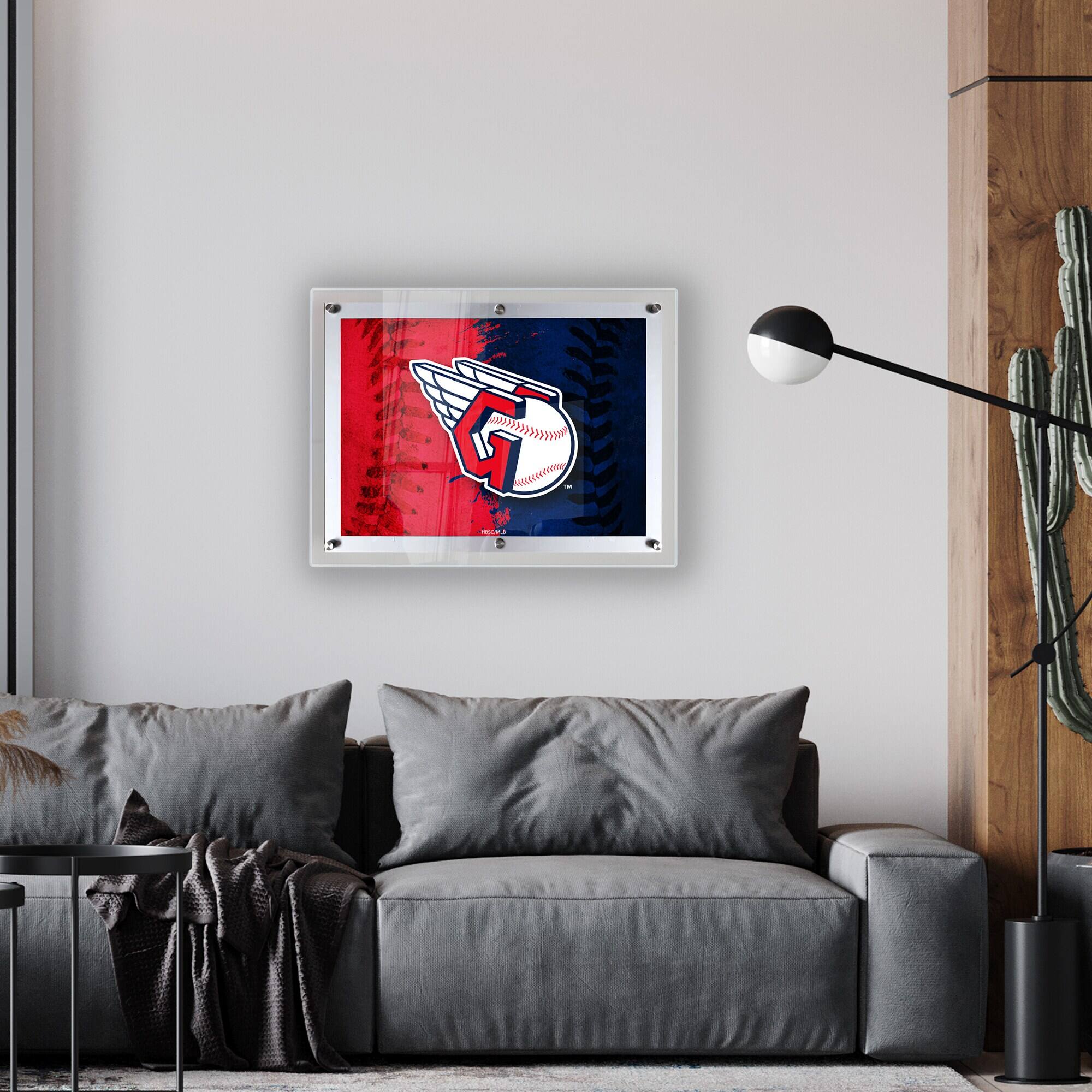 Alt View 1. Holland Bar Stool Co. - Cleveland Guardians 19" x 14.5" Backlit LED Sign - Multicolor.