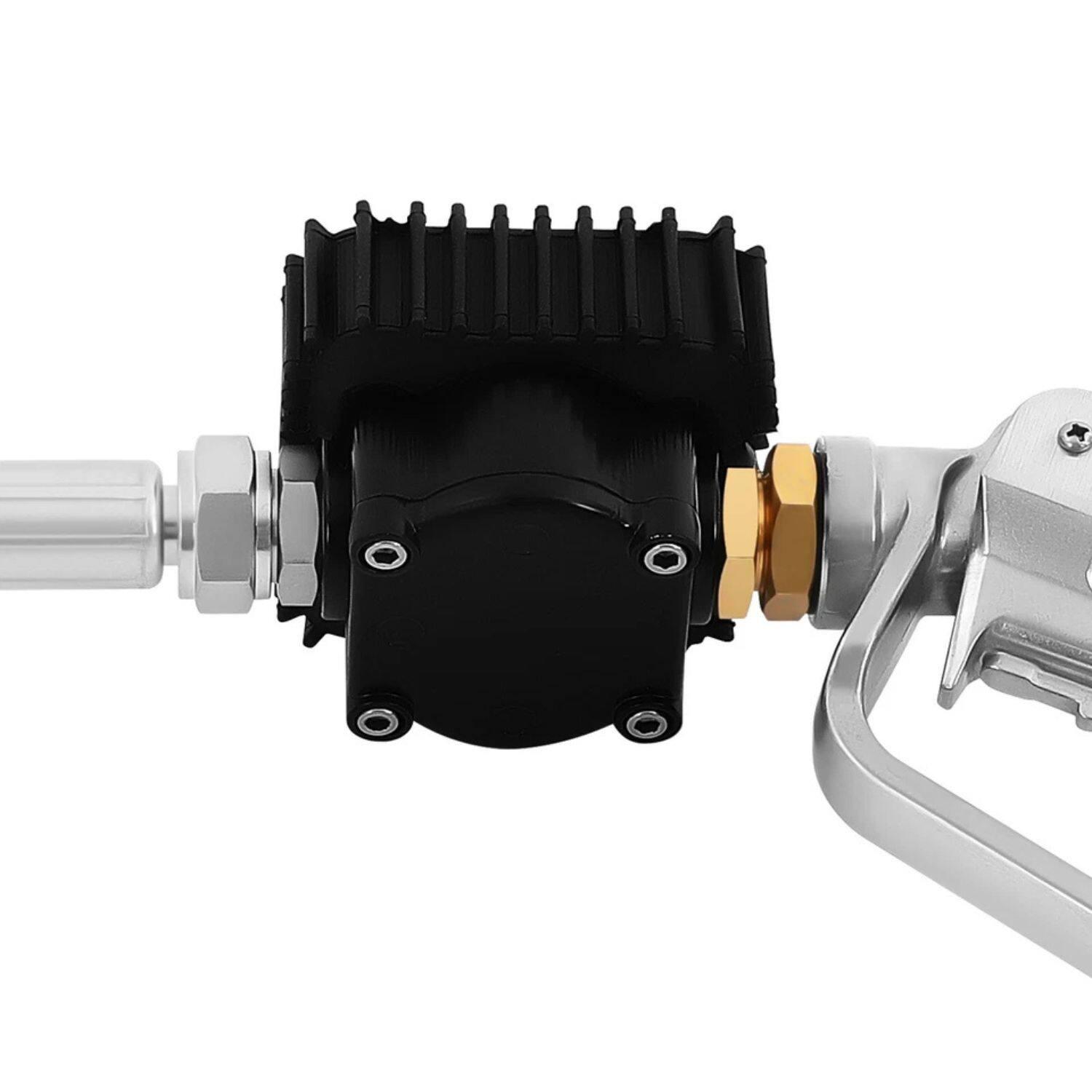 Alt View 4. Home Collection - Electronic Digital Oil Fluid Dispenser Meter Fueling Gun – 45BAR 360° Swivel Nozzle - Silver.