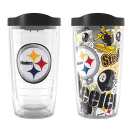 Tervis - Pittsburgh Steelers Two-Pack 16oz. Allover Classic Tumbler Set - Multicolor