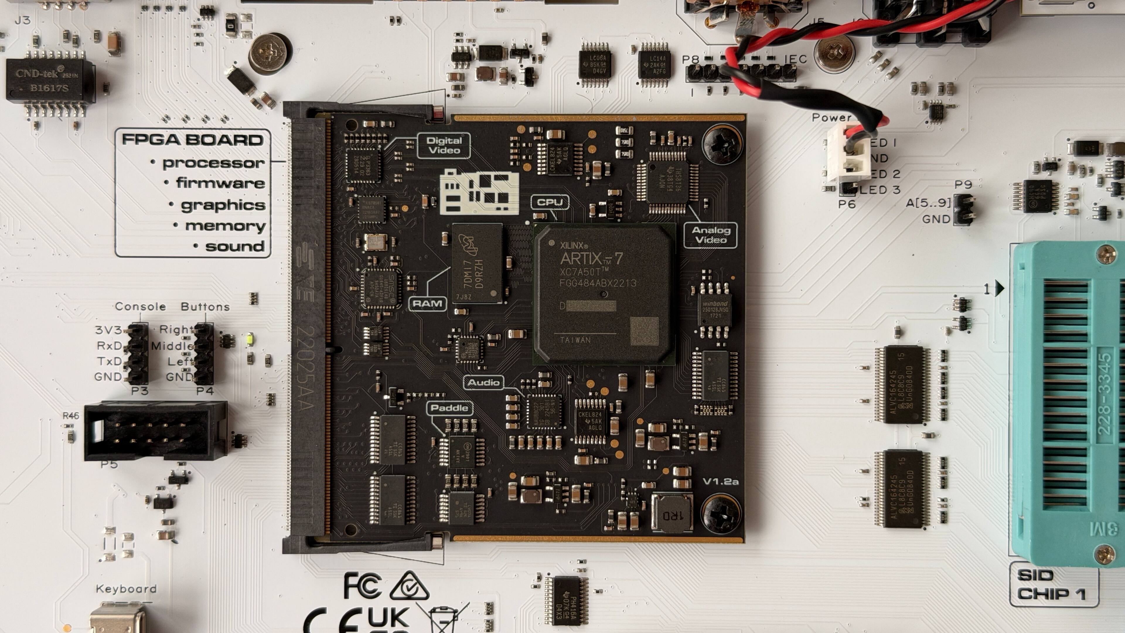 J3 CND-tek tek 253 B1617S LEGGA 85A9 DECV E CEAA + 200 APFS P8 IEC Power R46 FPGA BOARD processor firmware graphics memory sound Console Buttons 3V3 Right RxD Middle TxD Left GND P3 GND P4 22025AA P5 Digital Video & 70M17 D9RZH 3J82 MAR Audio Paddle  CPU Analog Video XILINX ARTIX 7 XC7A50TT FGG484ABX2213 D mnban PAOTDISC 7gS TAIWAN CKELB24 2C AX BGLO V1.2a 1RO ED I ND ED 2  P9 LED 3 P6 A[5..9] GND ALVC164245 3 UnGO840D 15 ALVC164245 L8CBC9 CUnC0840D NARANAA 228-3345 3M Keyboard FC CCUK UK | 04x3 I PH