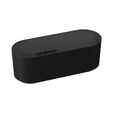 Front. D-Line - D-Line Small Cord Organizer Box - Black.