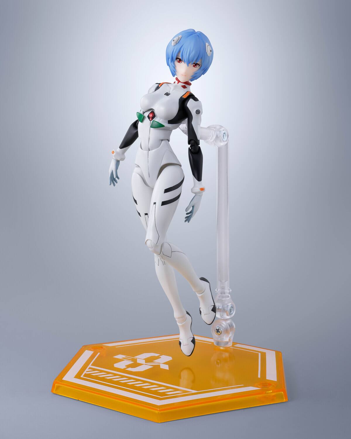 Alt View 3. PopMarket - Tamashii Nations - Evangelion -  S.H.Figuarts - Rei Ayanami Action Figure   - COLLECTIBLES - Multicolor.