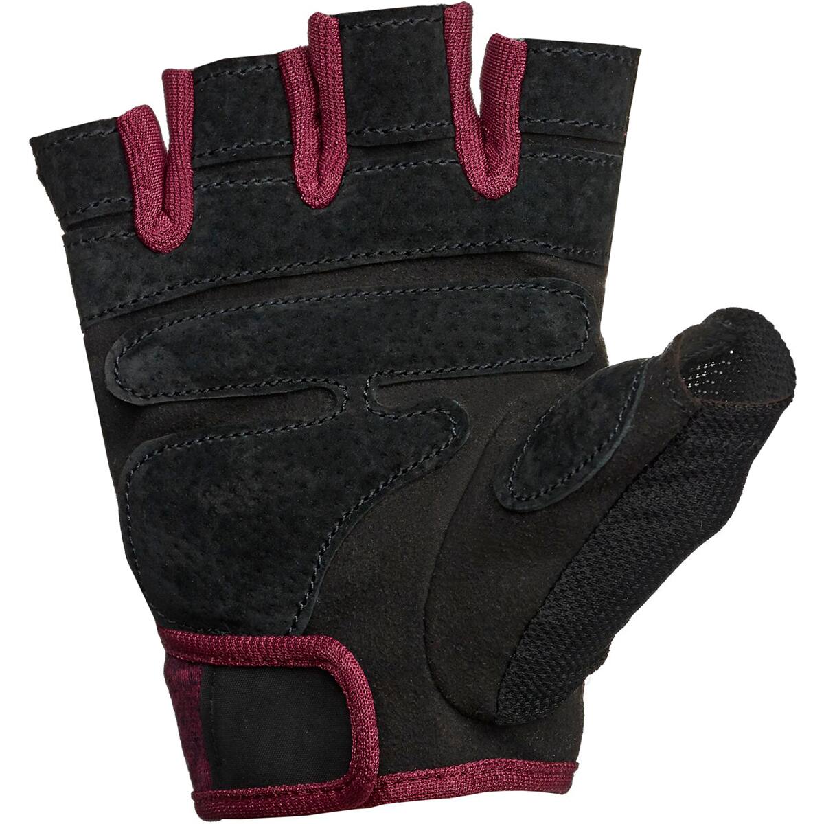 Alt View 2. Harbinger - Harbinger Women's FlexFit Weight Lifting Gloves - Small - Black/Merlot - Black/Merlot.