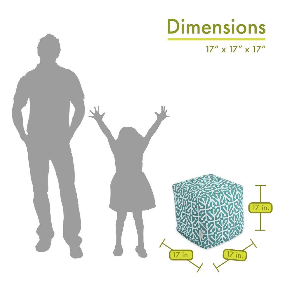 Dimensions: 17" x 17" x 17"