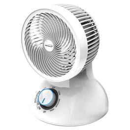 Brentwood - Kool Zone F-650mw 6-in. 3-speed Oscillating Air Circulator Desktop Fan, F-650mw - White