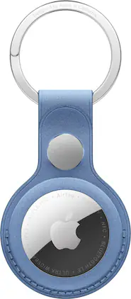 Apple - AirTag FineWoven Key Ring (2026) - Wildflower Blue