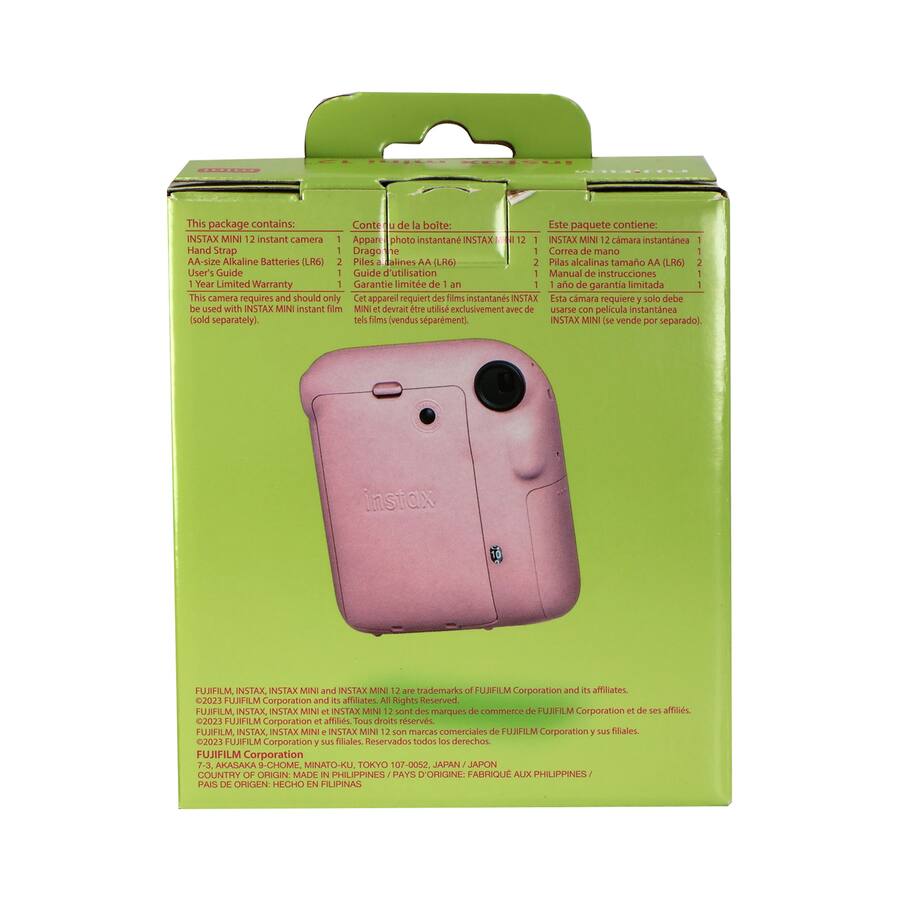 Pin Instax Fujifilm INSTAX MINI 12 Instant Film Camera Blossom 2x10 Mini Instax ...