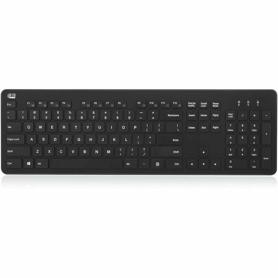 ADESSO Esc F1 F2 F3 F4 F5 F6 F7 F8 F9 F10 F11 F12 Inl Backspace Tab Q W E R T Y U I O P Caps Lock A S D F G H J K L : Shift Z X C V B N M { > Ctrl Alt Enter 1 2 3 4 5 6 7 8 9 0 - = + Backspace Insert Home PgUp Num / * - Num 7 8 9 4 5 6 1 2 3 0 . Enter Shift