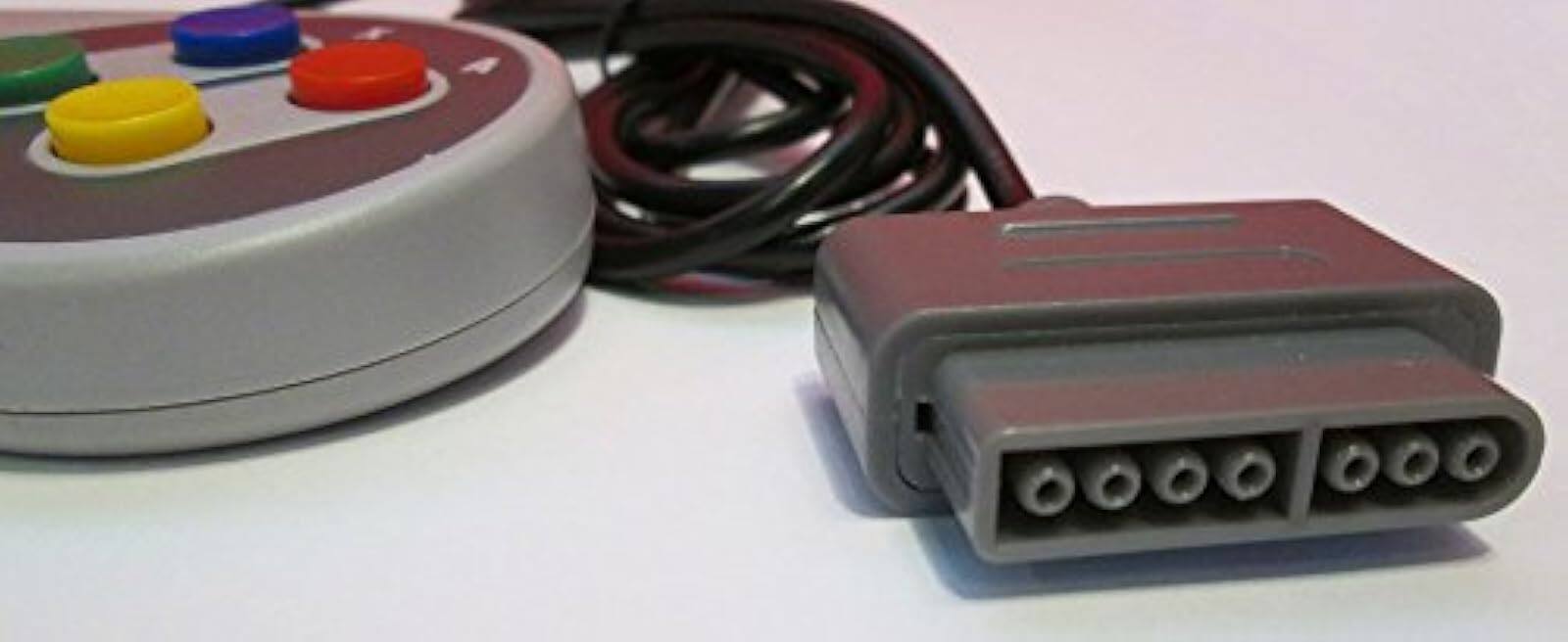 Alt View 1. Mars Devices - Replacement Controller for Super Nintendo SNES - Gray.