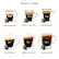 Brews 6 Sizes:
1. Small Espresso (1.4oz)
2. Medium Espresso (2.7oz)
3. Large Espresso (3.7oz)
4. Small Coffee (5oz)
5. Medium Coffee (8oz)
6. Large Coffee (12oz)
