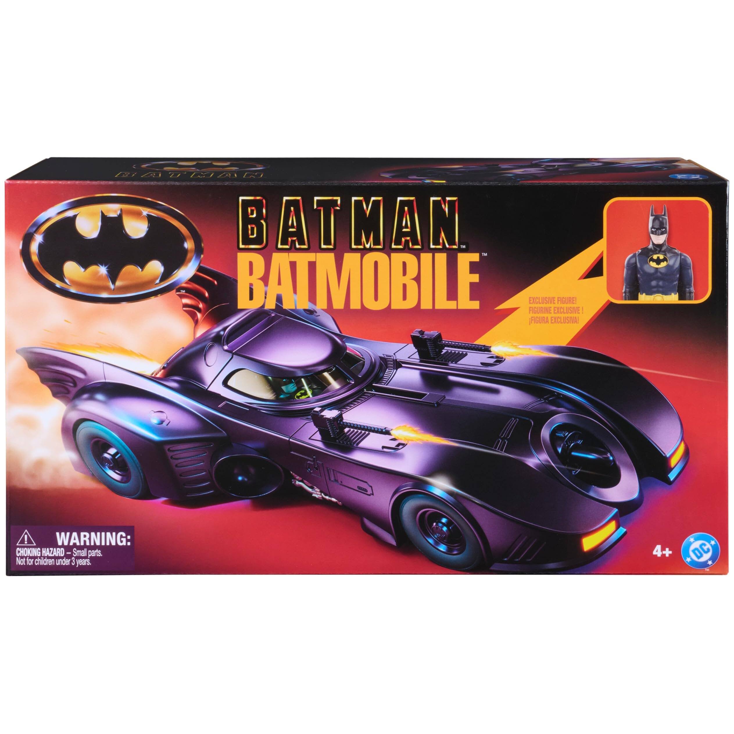 BATMAN BATMOBILE EXCLUSIVE FIGURE! FIGURONE EXCLUSIVE FIGURA EXCLUSIVA!

WARNING: CHOKING HAZARD - Small parts. Not for children under 8 years.
4+