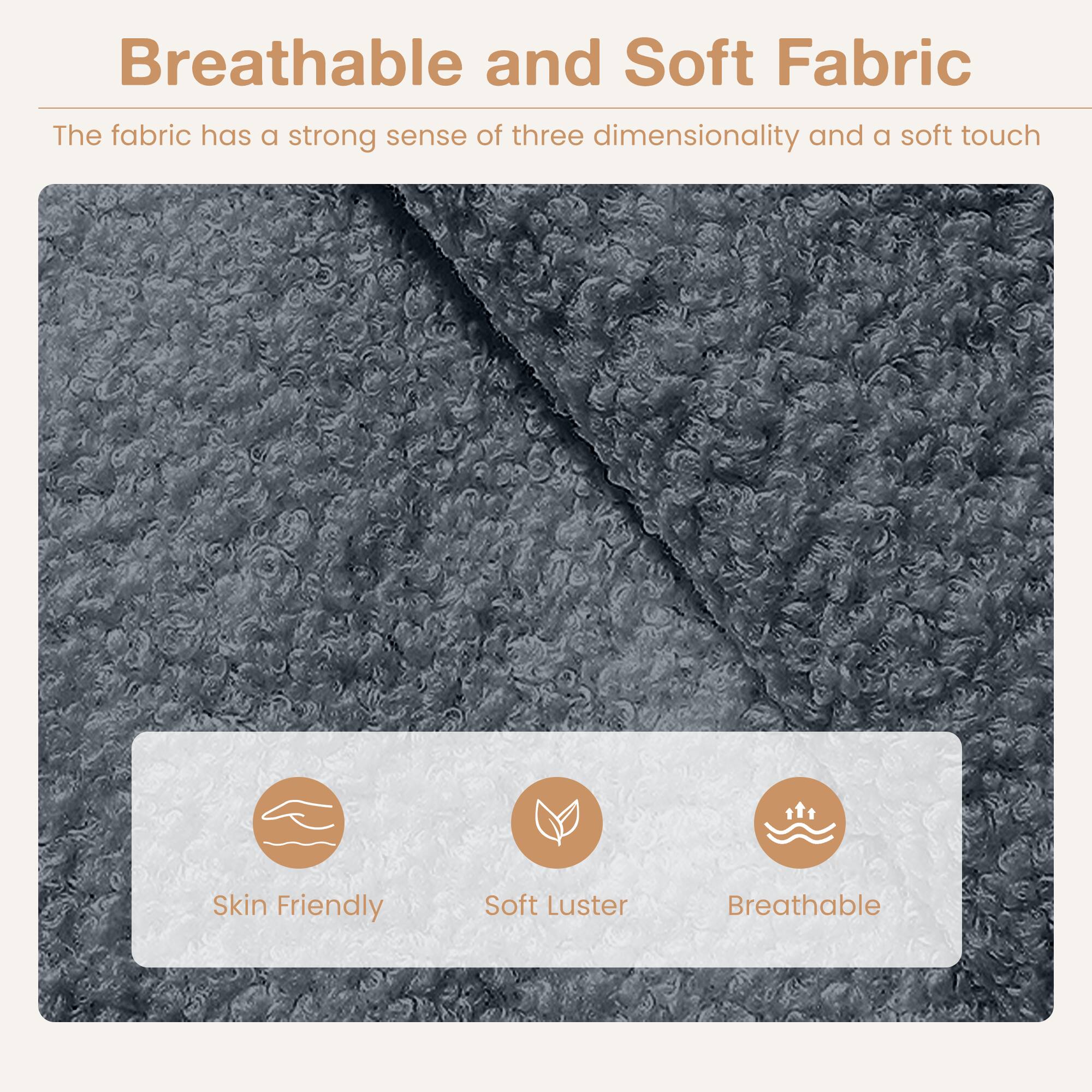 Breathable and Soft Fabric

The fabric has a strong sense of three dimensionality and a soft touch

- Skin Friendly
- Soft Luster
- Breathable