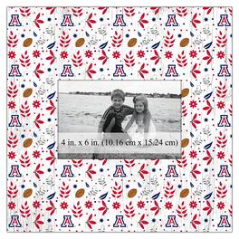 Fan Creations - Arizona Wildcats 10'' x 10'' Floral Pattern Frame - Multicolor