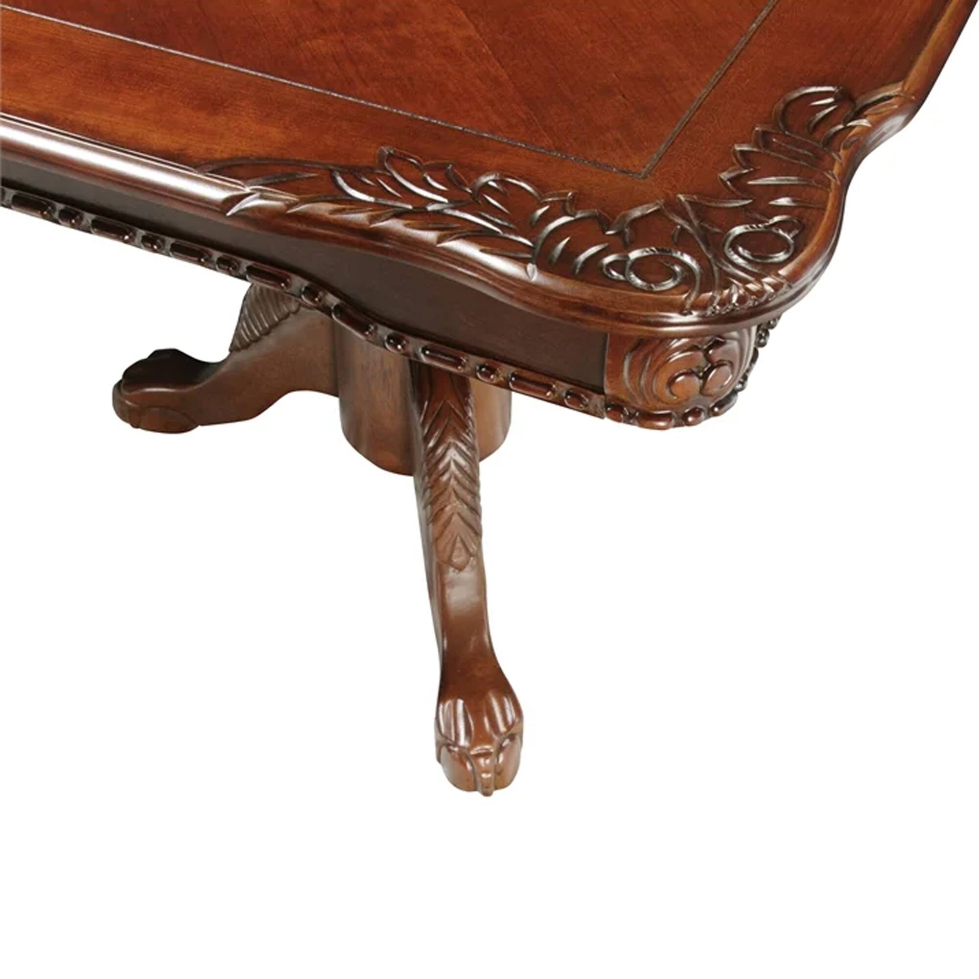 Alt View 2. Manhattan Lane - Heo Dining Table, 66-84 Inch Extendable Rectangular Top, Cherry Brown - Cherry Brown.