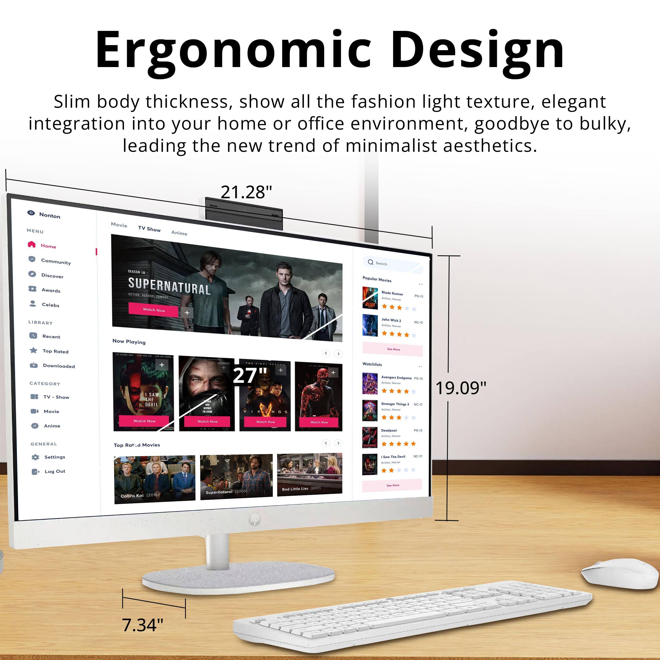 Ergonomic Design

Slim body thickness, show all the fashion light texture, elegant integration into your home or office environment, goodbye to bulky, leading the new trend of minimalist aesthetics.

21.28"  
19.09"  
7.34"