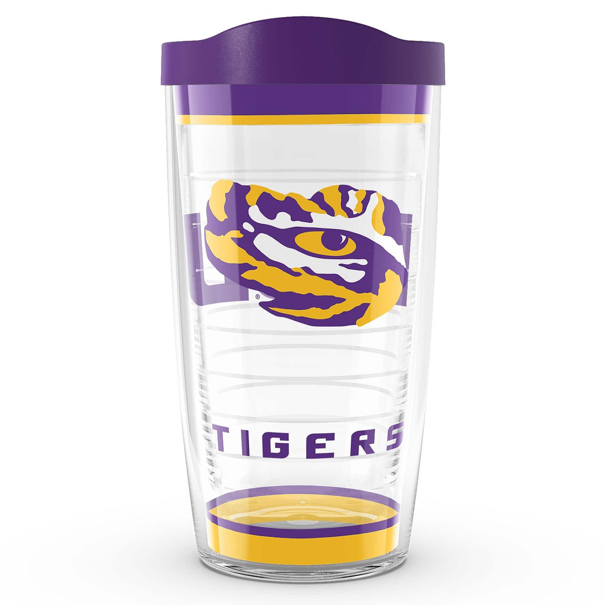 Front. Tervis - LSU Tigers 16oz. Tradition Classic Tumbler - Multicolor.