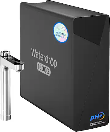 C & NSF/ANSI 42 & 58 & 372
Waterdrop 1600G
pH+ Waterdrop
X16 Reverse Osmosis System