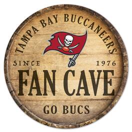 WinCraft - Tampa Bay Buccaneers 14'' Circular Wood Sign - Multicolor