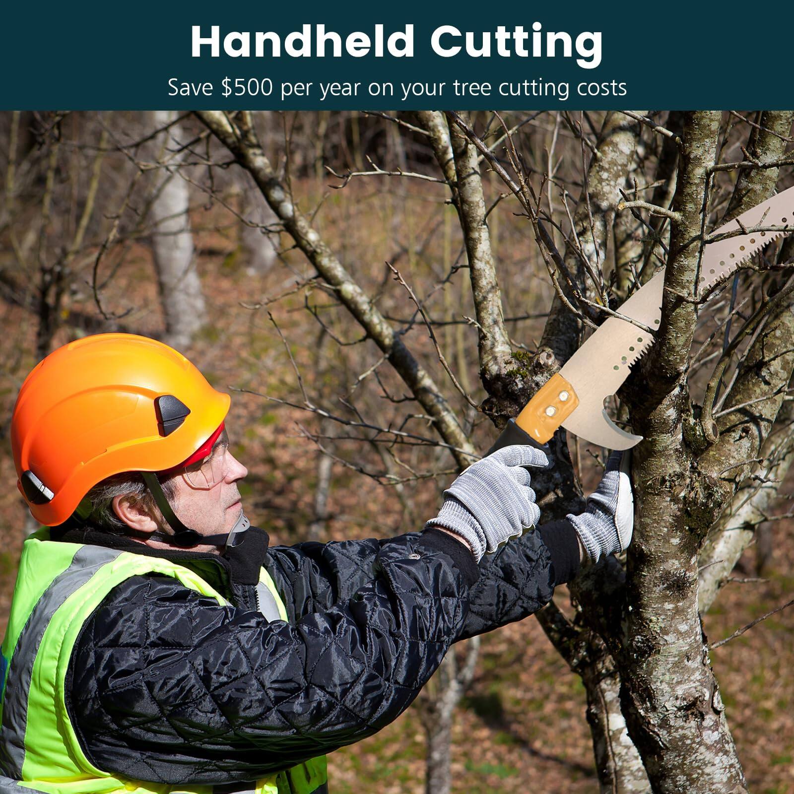 Handheld Cutting  
Save $500 per year on your tree cutting costs