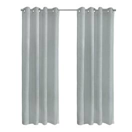 Commonwealth Home Fashions - Habitat Boucle Sheer Premium Stylish and Functional Grommet Curtain Panel 52" x 95" Light Grey - Light Gray
