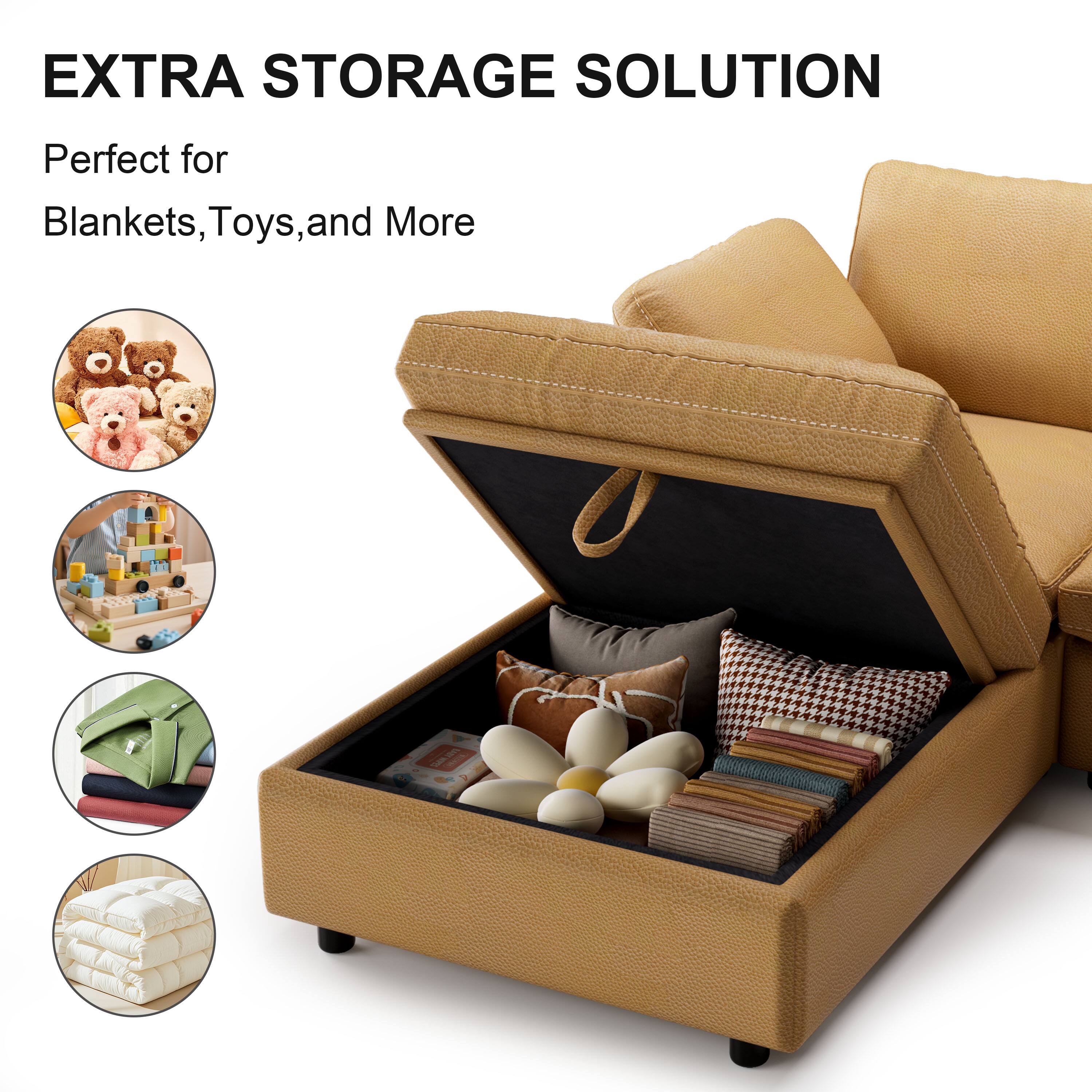EXTRA STORAGE SOLUTION

Perfect for Blankets, Toys, and More