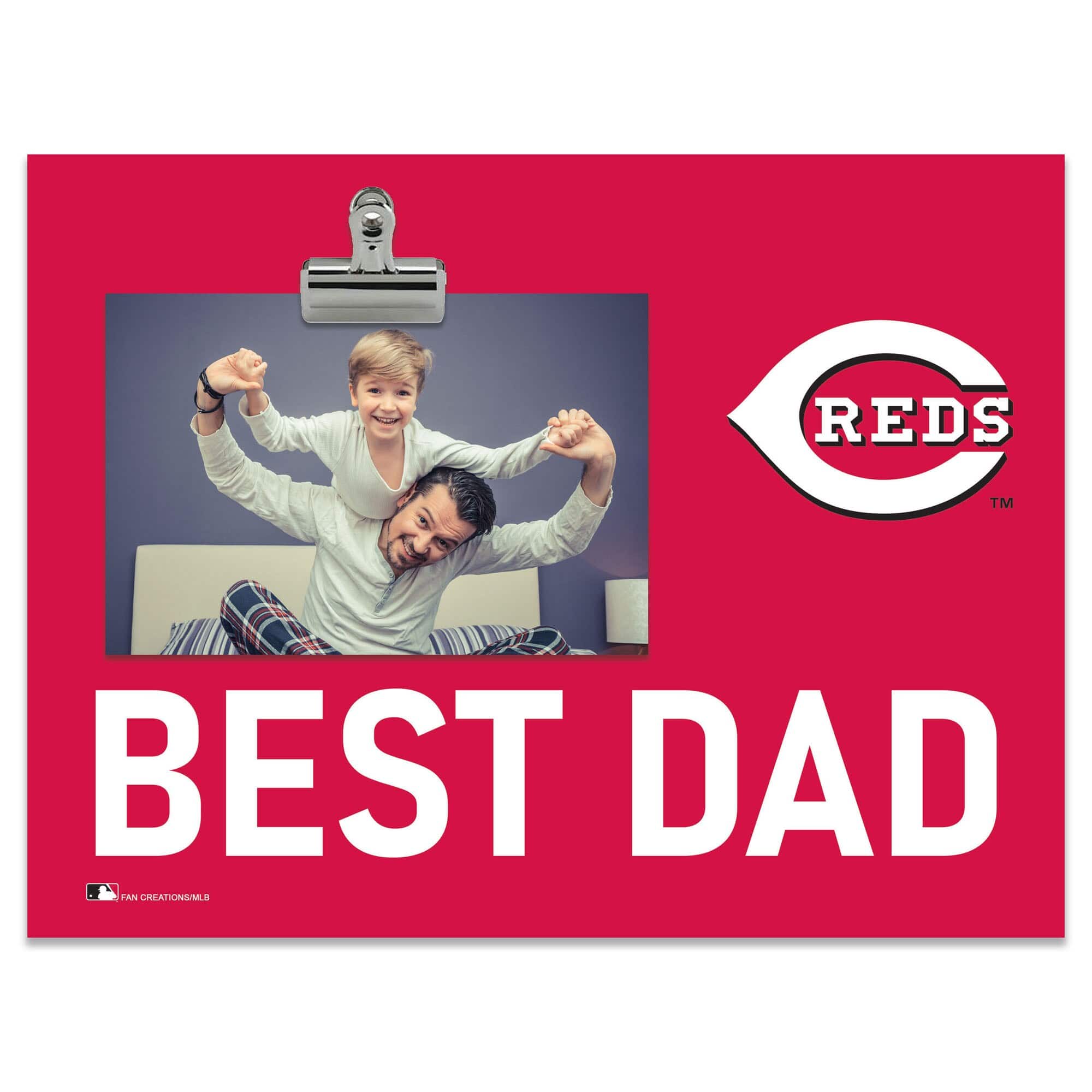 "Fan Creations - Cincinnati Reds 8"" x 10.5"" Briteline Best Dad Clip Frame - Multicolor" price history on PriceWatchPro