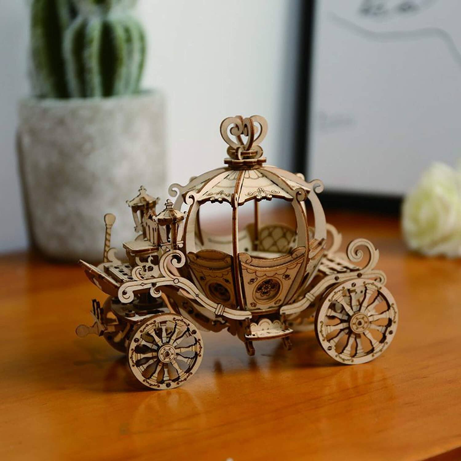 Back. 3D Puzzle - DIY 3D Puzzle - Pumpkin Carriage - 182pcs.