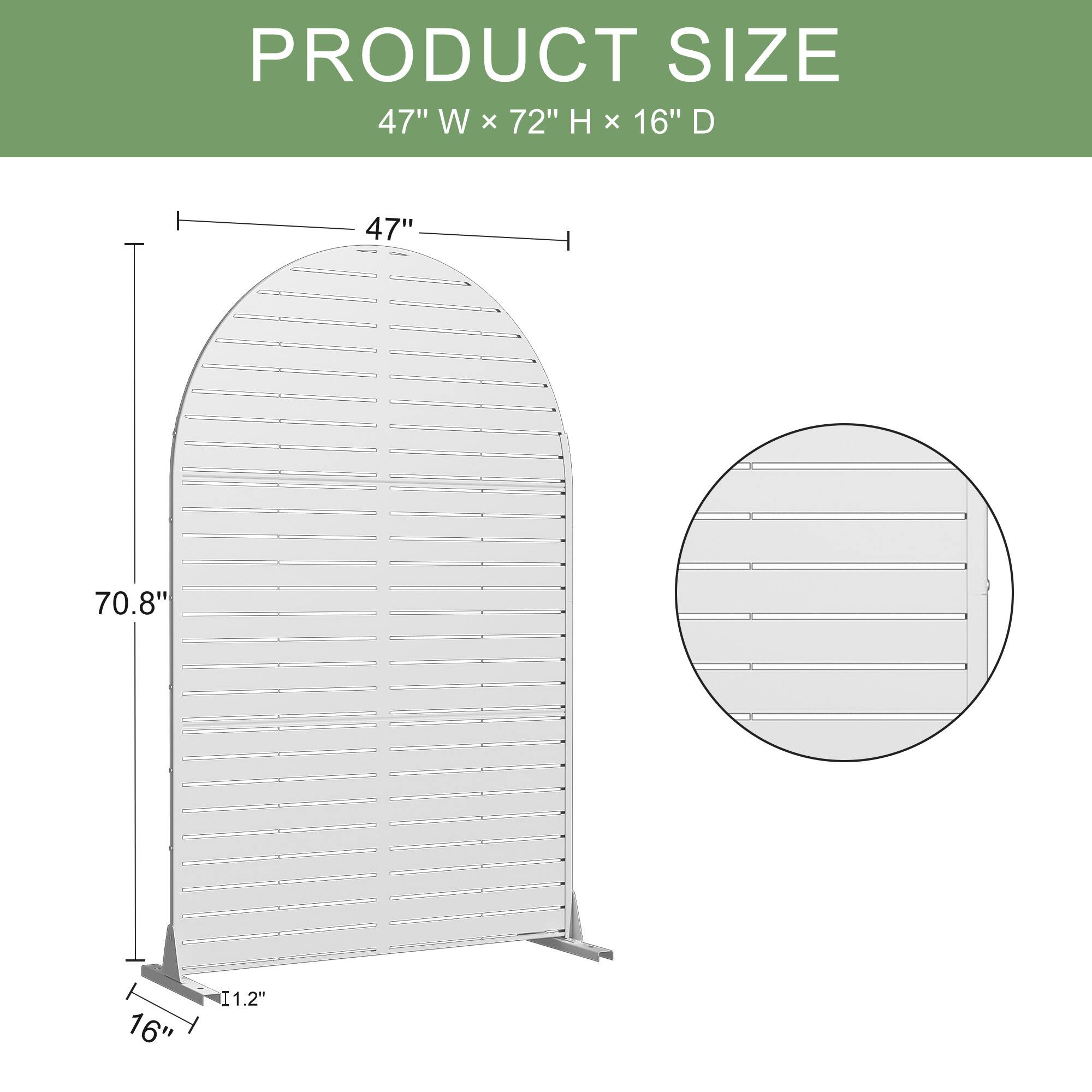 PRODUCT SIZE  
47" W x 72" H x 16" D  

47"  
70.8"  
16"  
11.2"