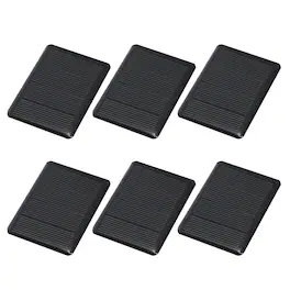 Unique Bargains - 6pcs 2V 0.24W 120mA Mini Solar Panels, Small Solar PV Cells for DIY Electric Toy Materials Kits - Black