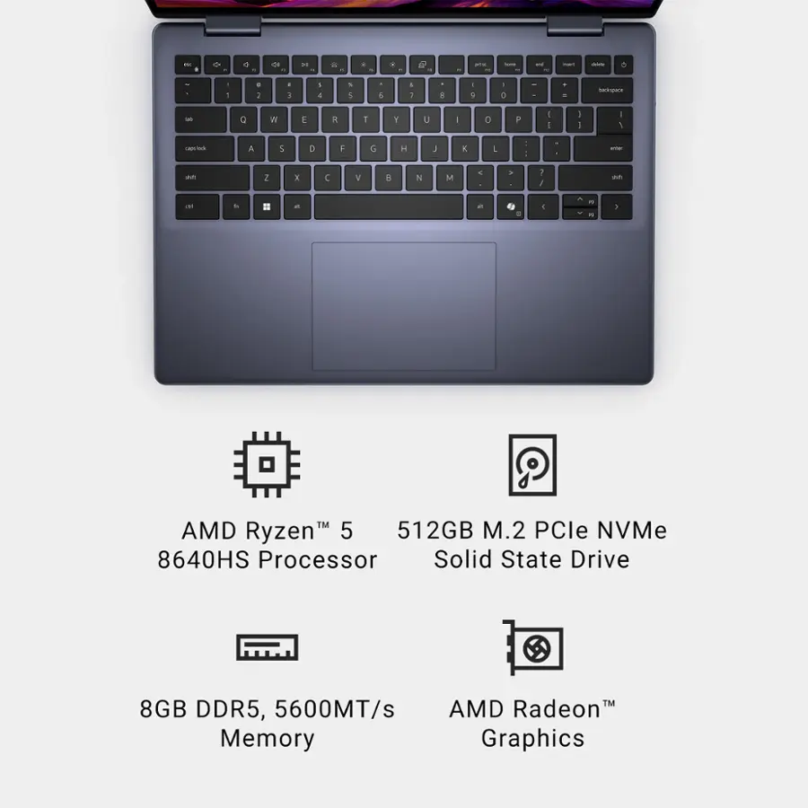 * AMD Ryzen 5 512GB M.2 PCle NVMe 8640HS Processor Solid State Drive 8GB DDR5, 5600MT/s Memory TM AMD Radeon Graphics