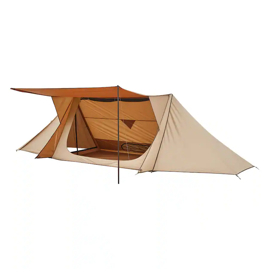 VEVOR Camping Hot Tent, Lightweight Bushcraft Tent with Stove Jack & 2 ...