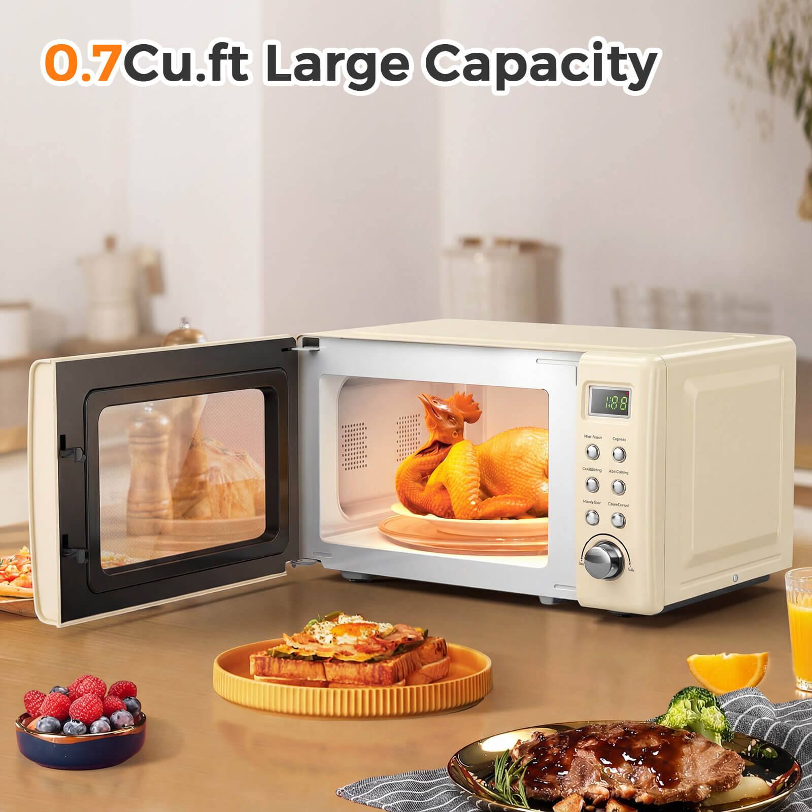 0.7Cu.ft Large Capacity