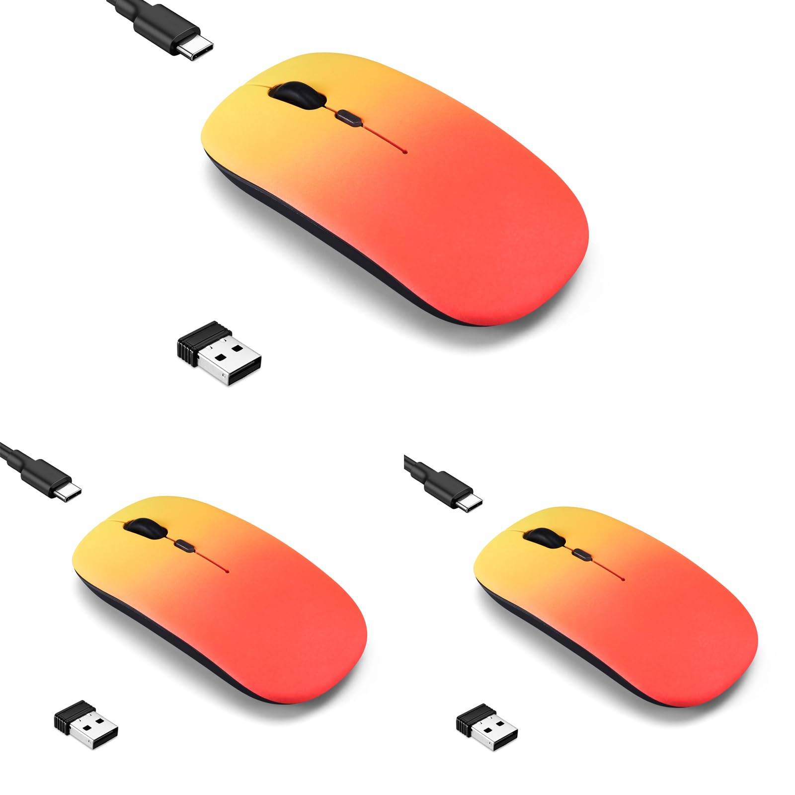 3 pack Gradient Rosy glow red