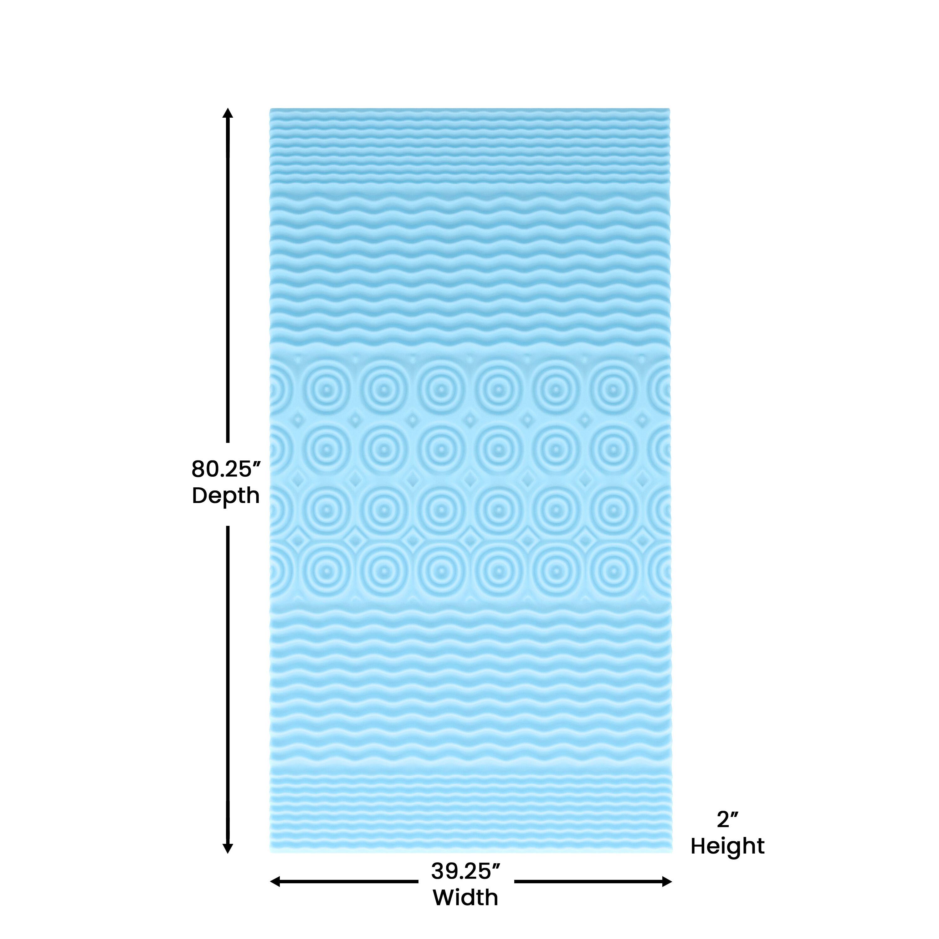 80.25" Depth  
39.25" Width  
2" Height