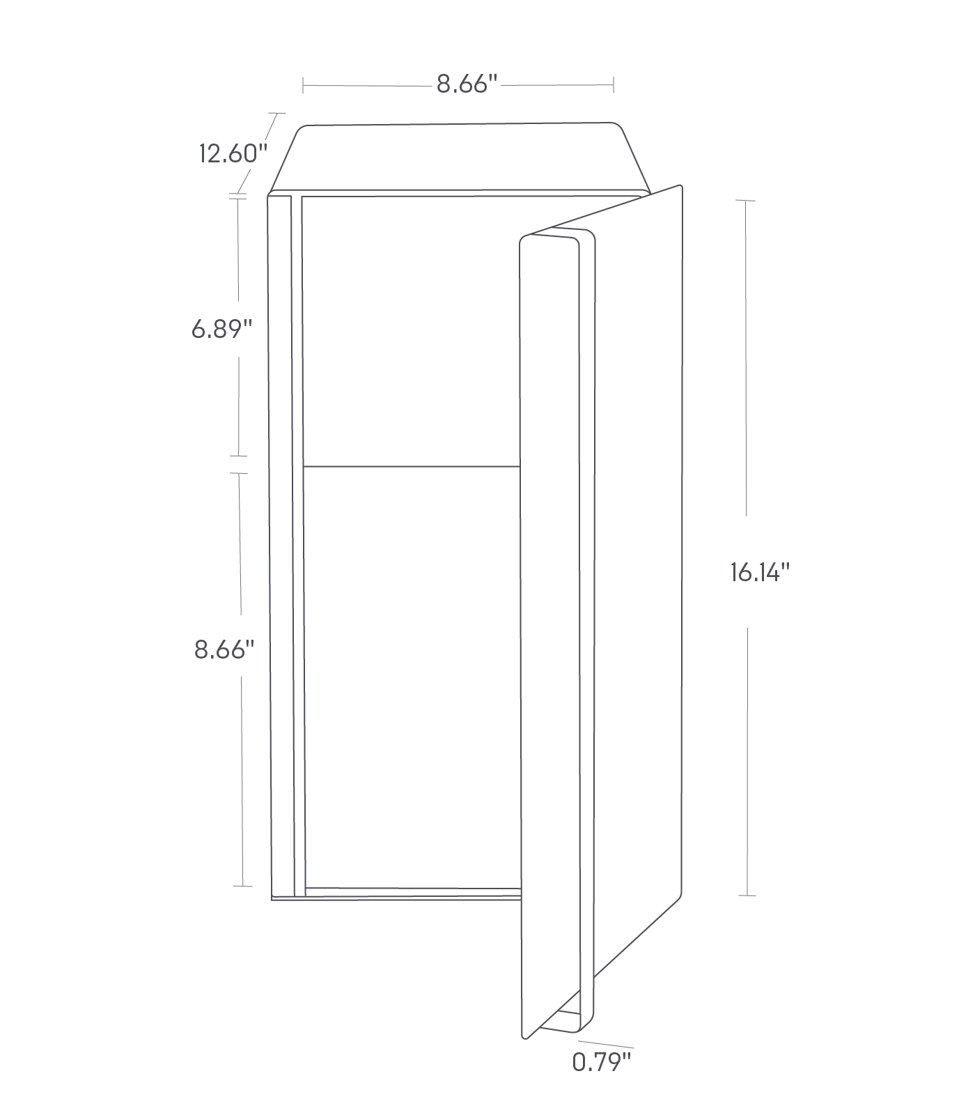 Alt View 1. Yamazaki Home - Bread Box - Vertical - Steel.