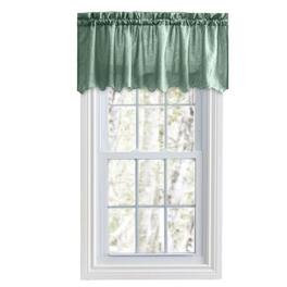 Ellis Curtain - Portland Crushed Taffeta Rod Pocket Valance - 48x15" - Spa