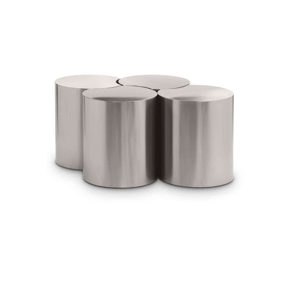 Meridian Furniture - Dimple Coffee Table - Silver