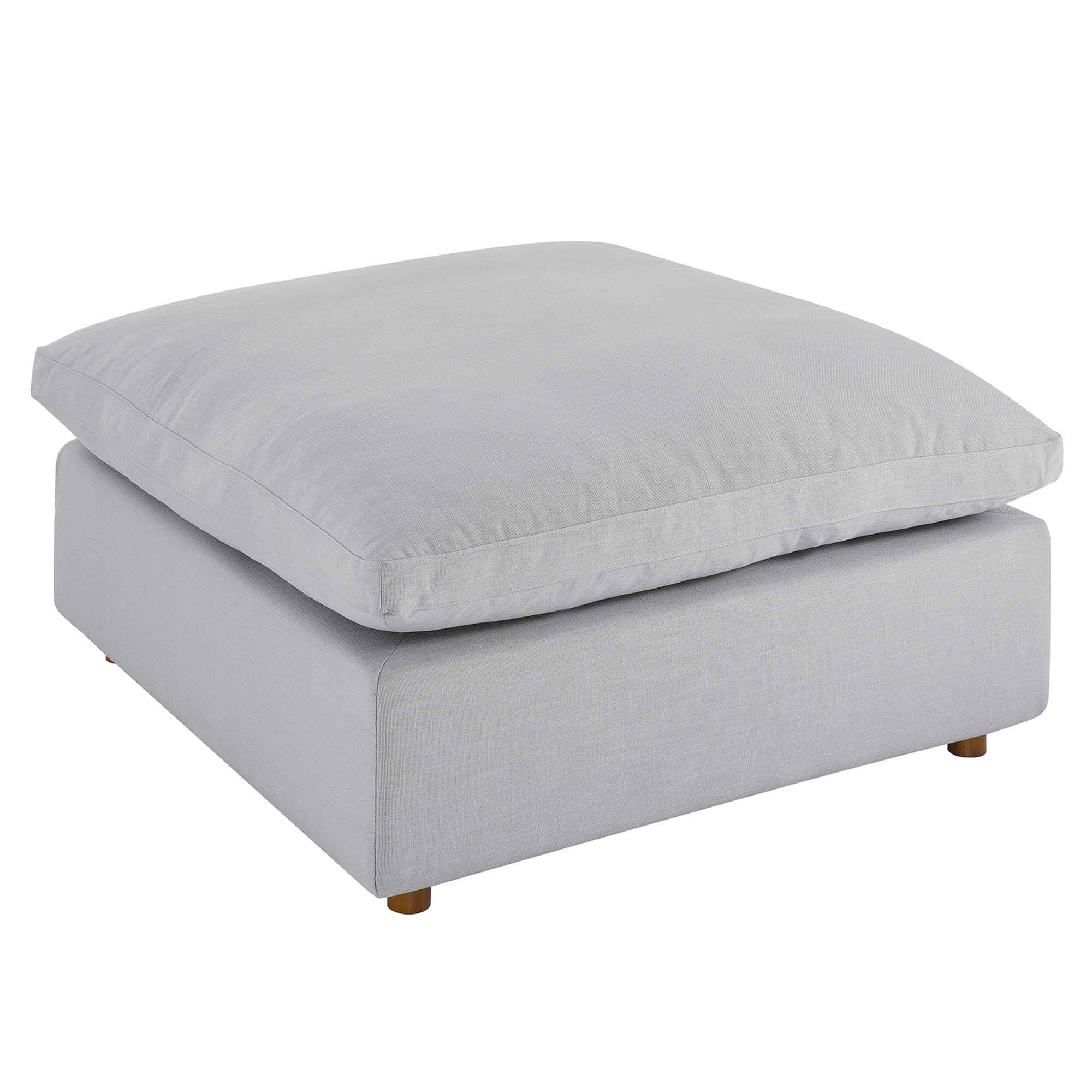 Angle. Modway - Commix Down Filled Overstuffed Ottoman by Modway - EEI-3318-LGR.